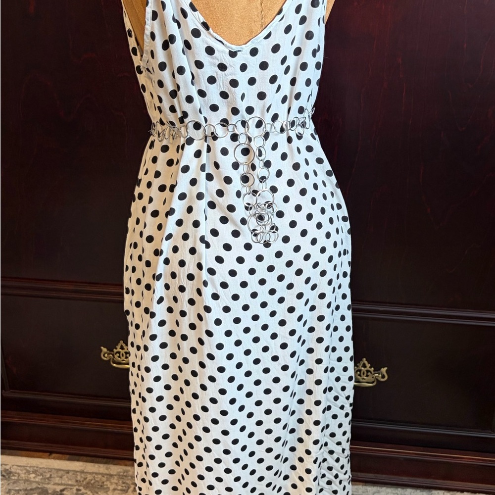 Black & White Polka Dot SunDress - Picture 6 of 7
